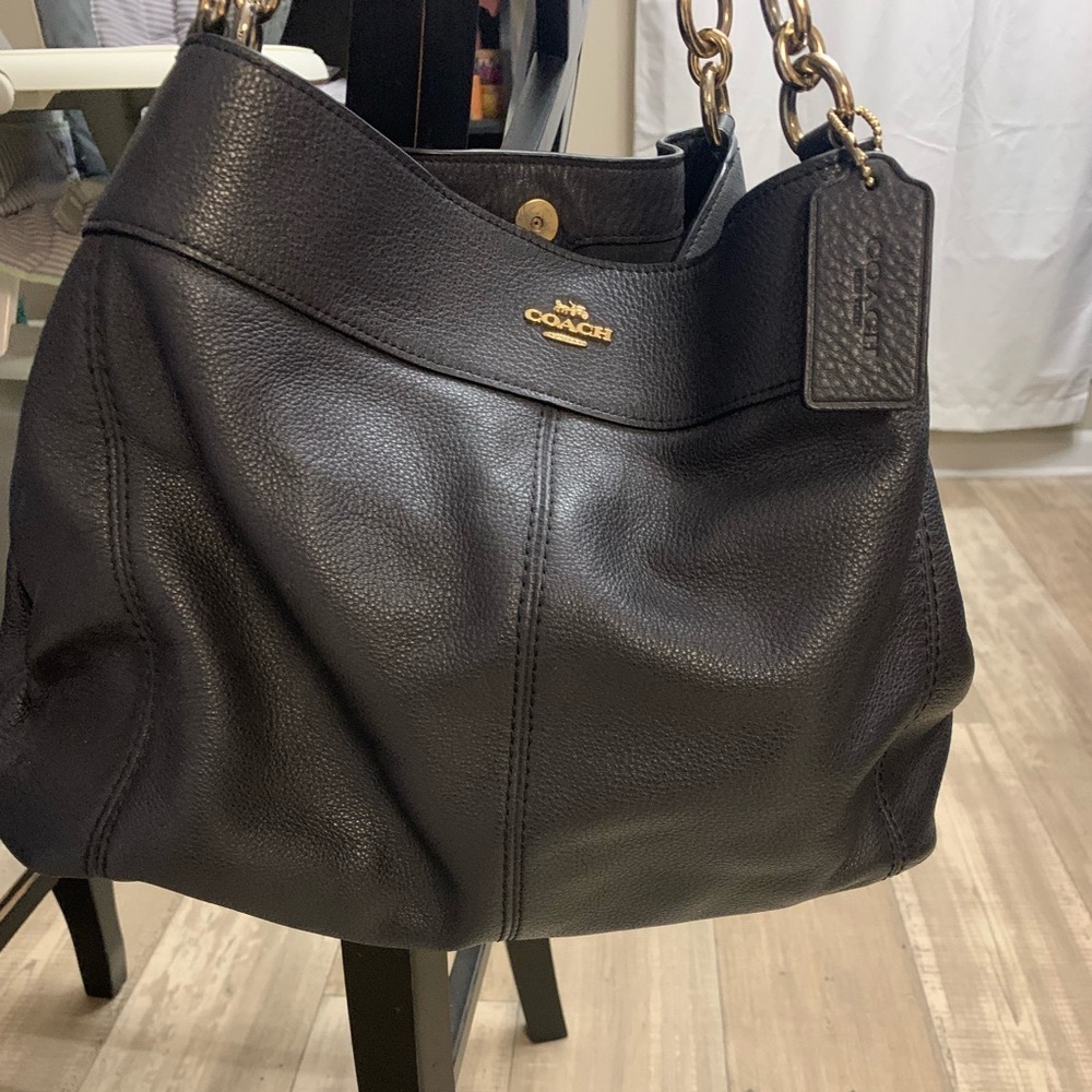 COPY - Coach EUC Lexy Pebble Leather Shoulder Bag